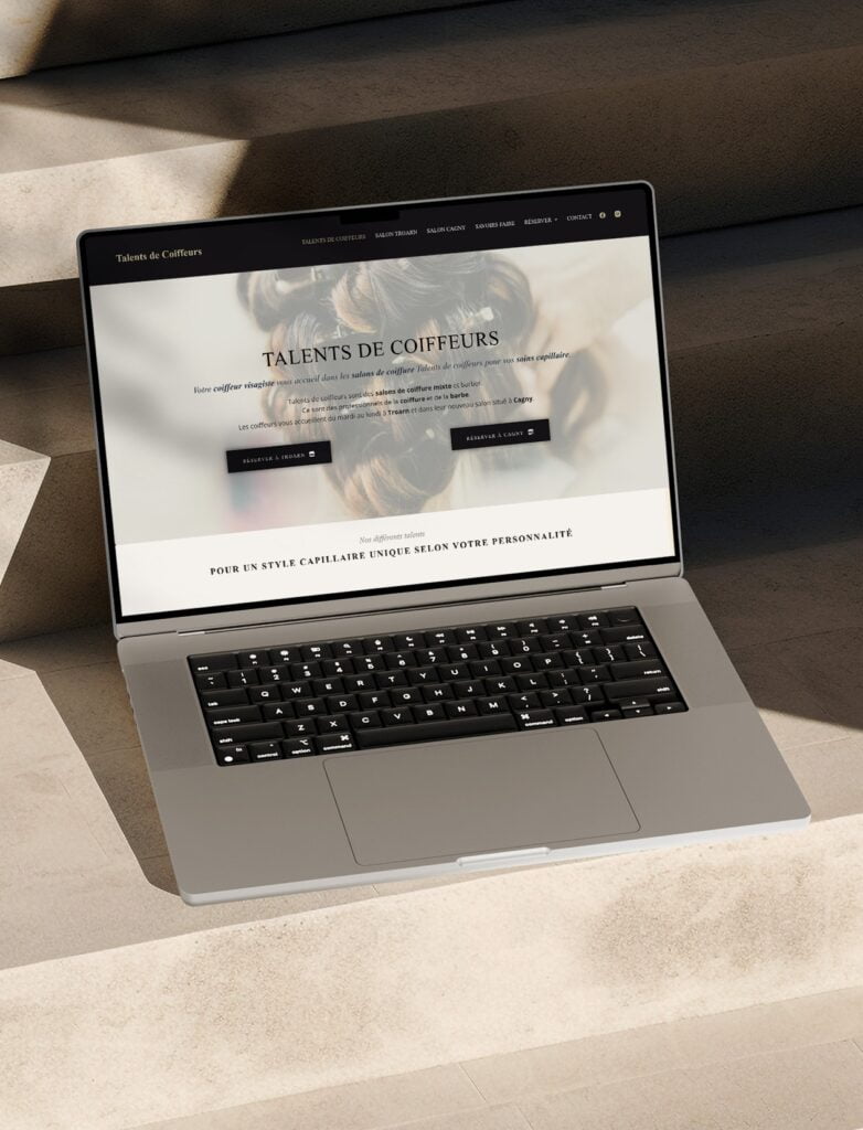 Talents de Coiffeurs - Création Site Web - M Ta Com