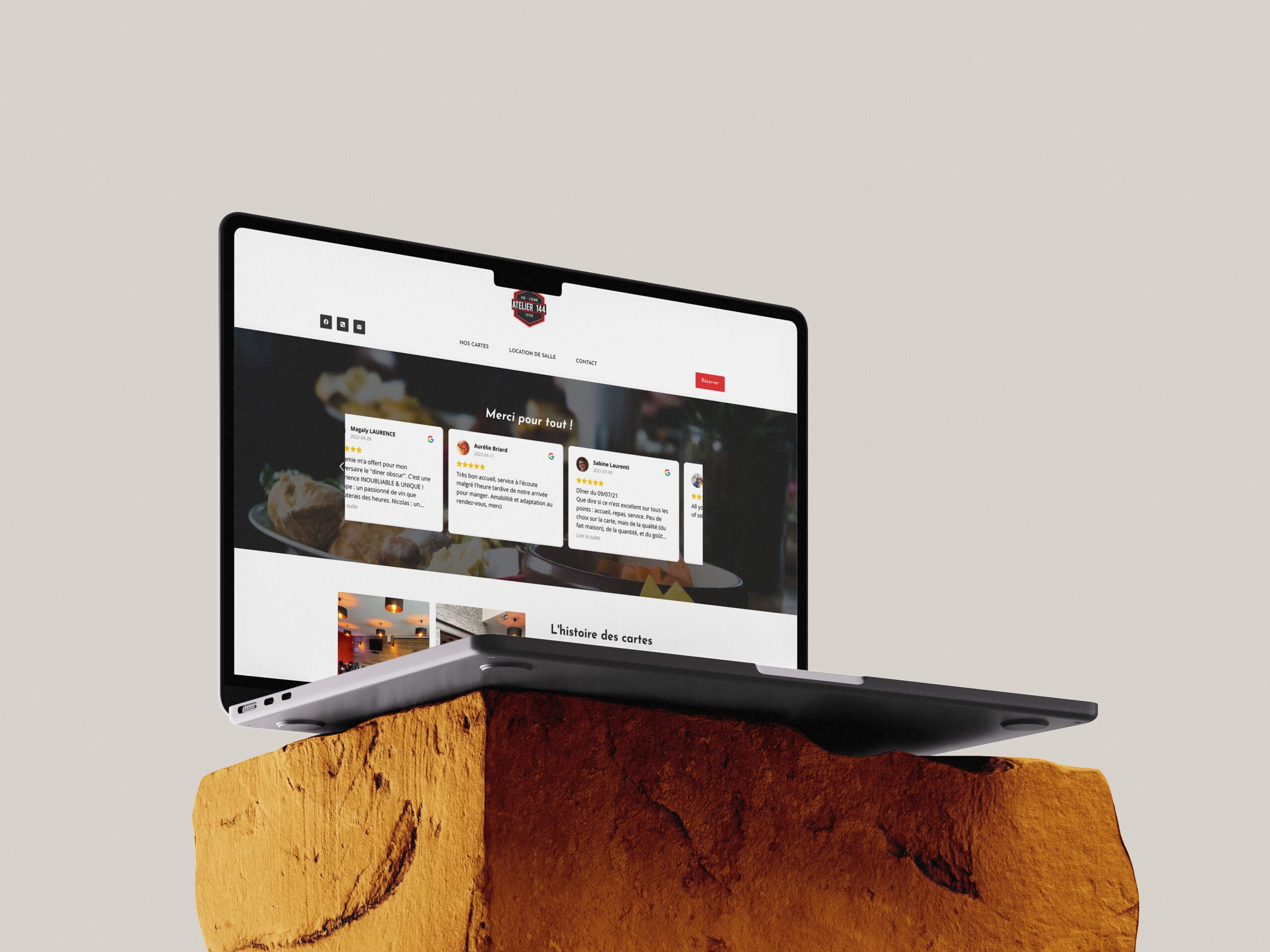 Création Site Vitrine Artisan | Atelier 144 - M TA COM