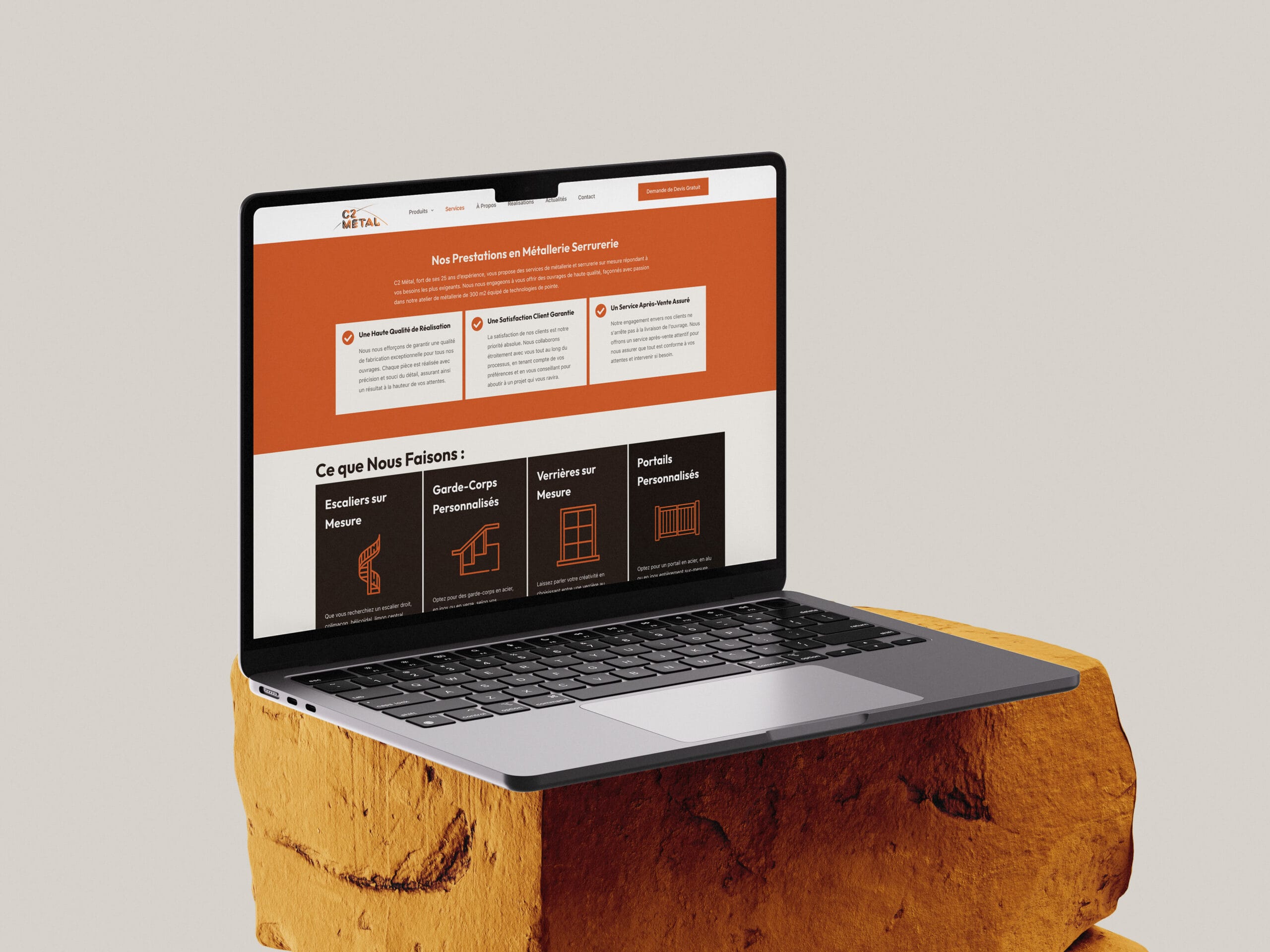 Création d'un Site Vitrine : C2 Métal