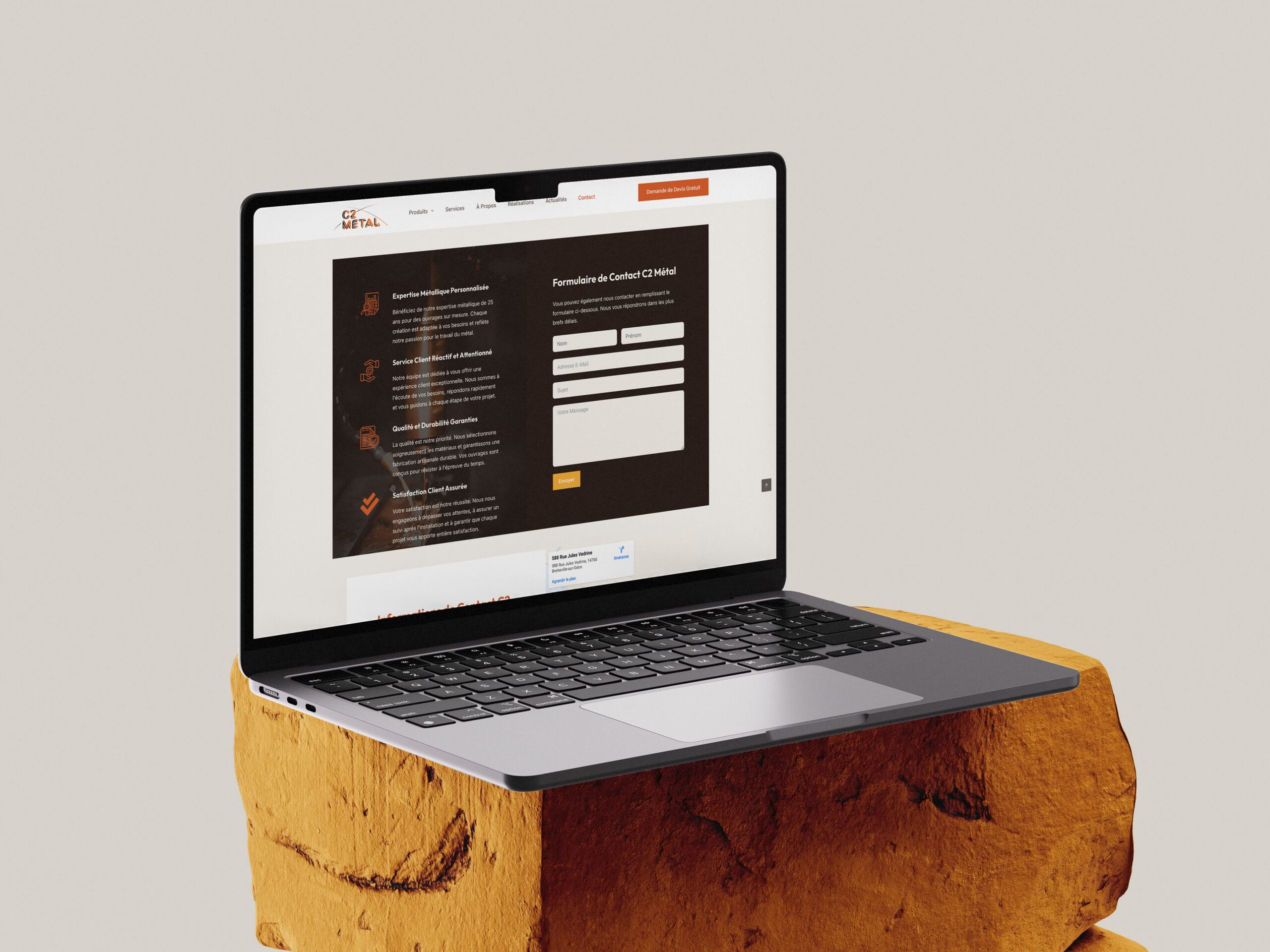 Création d'un Site Vitrine : C2 Métal
