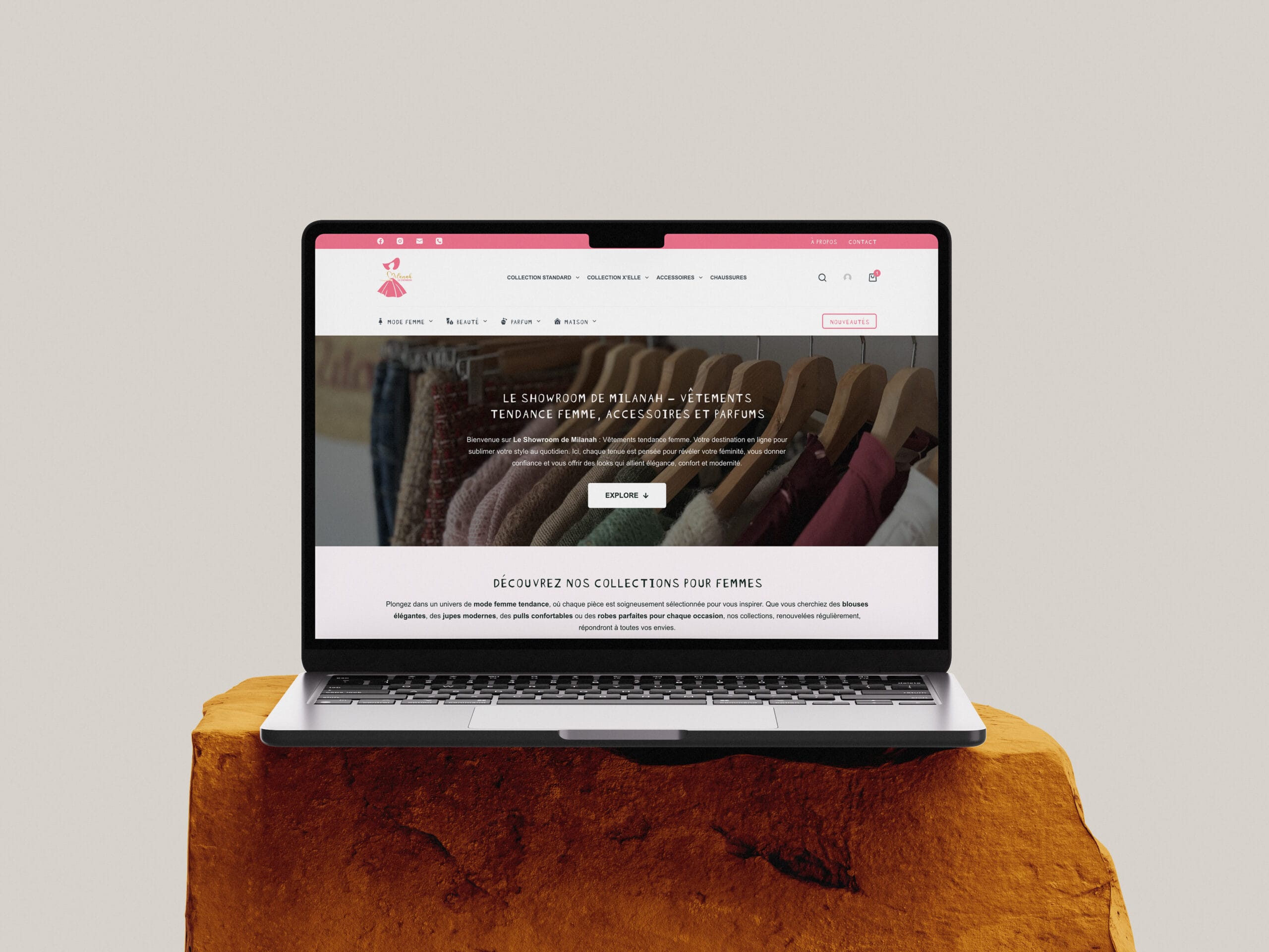 creation site ecommerce milanah - M TA COM