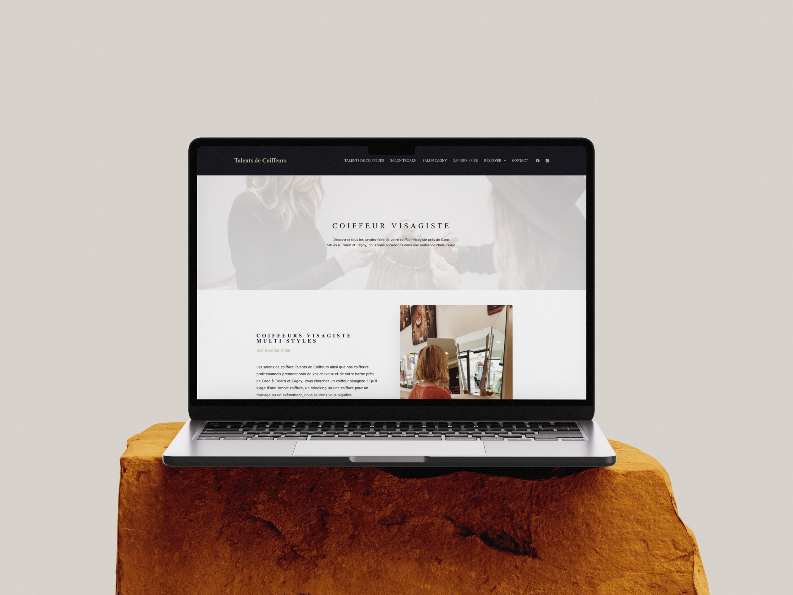 site web coiffeur professionnel - M TA COM