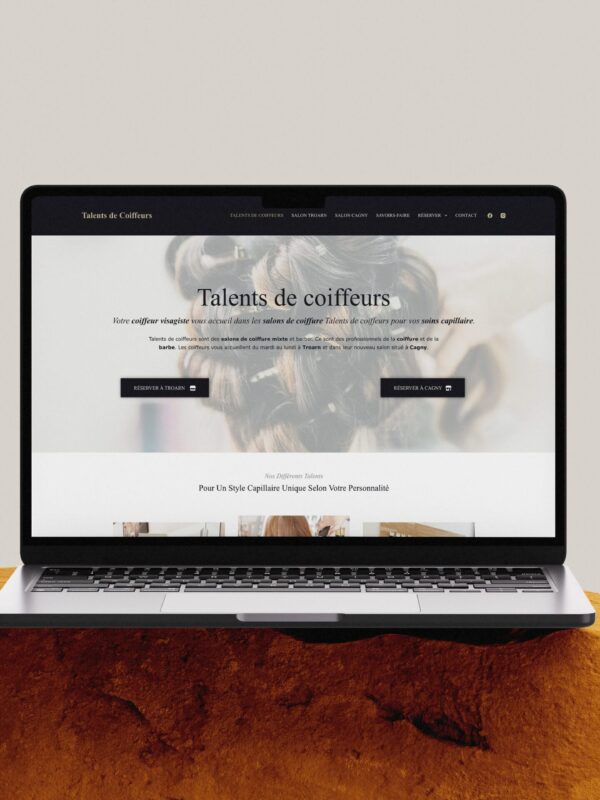 creation site internet coiffeur talents de coiffeurs - M TA COM