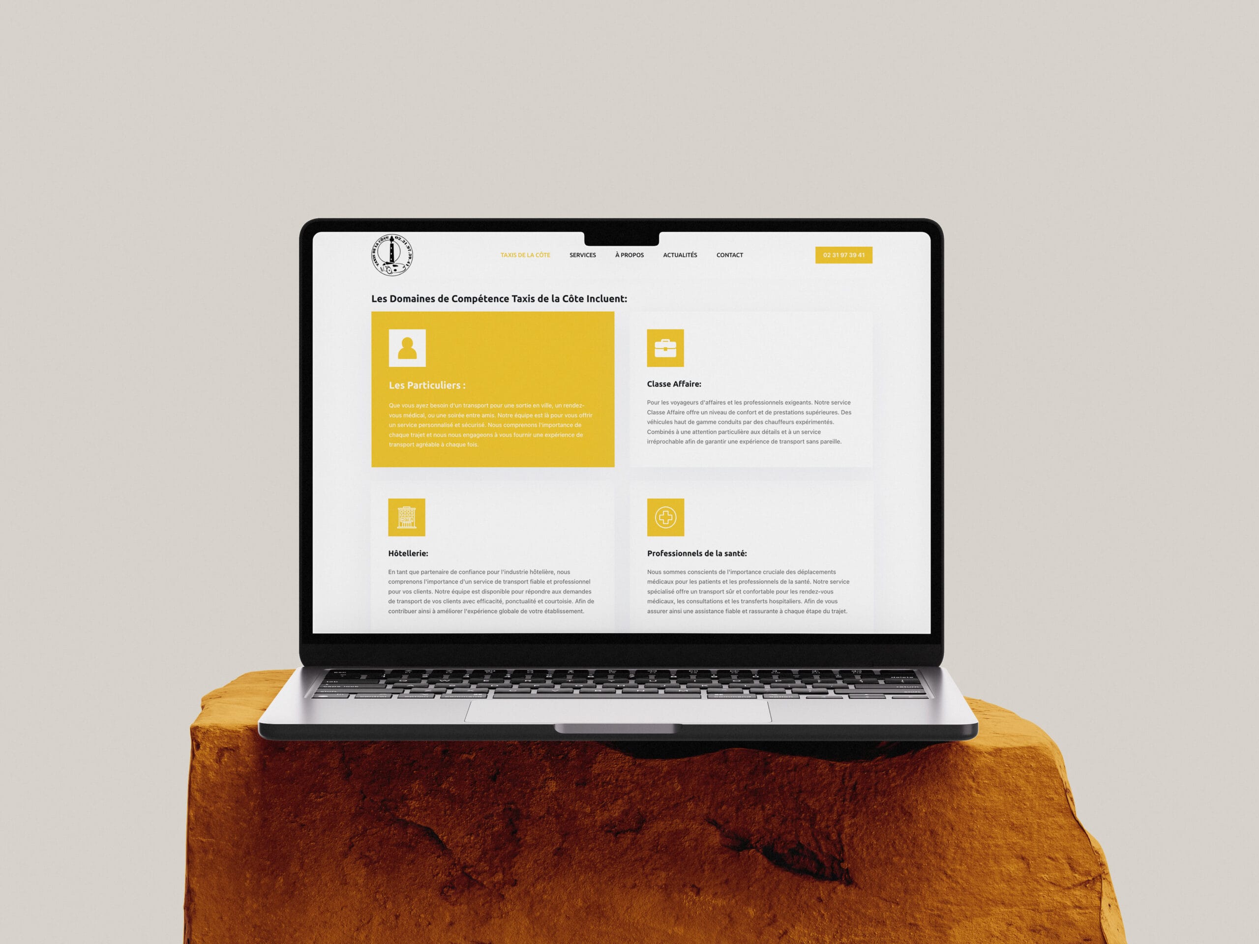 Création d'un Site Vitrine : Taxis de la Côte