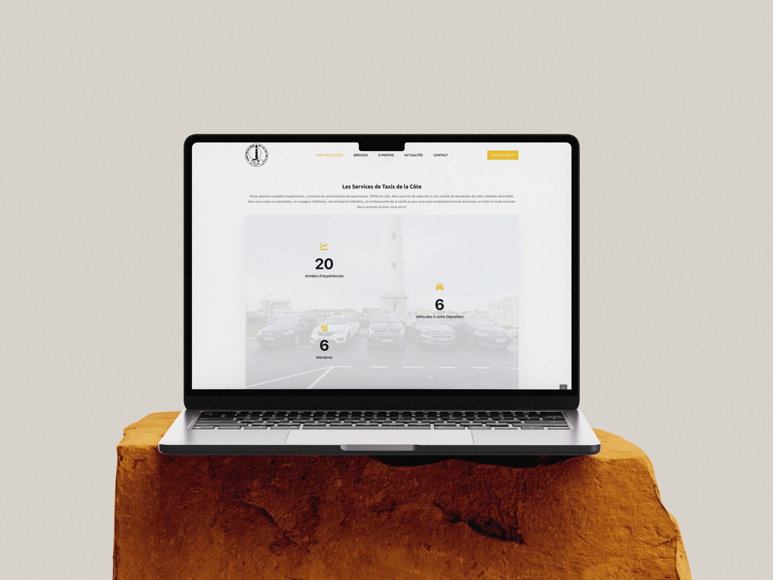Création d'un Site Vitrine : Taxis de la Côte