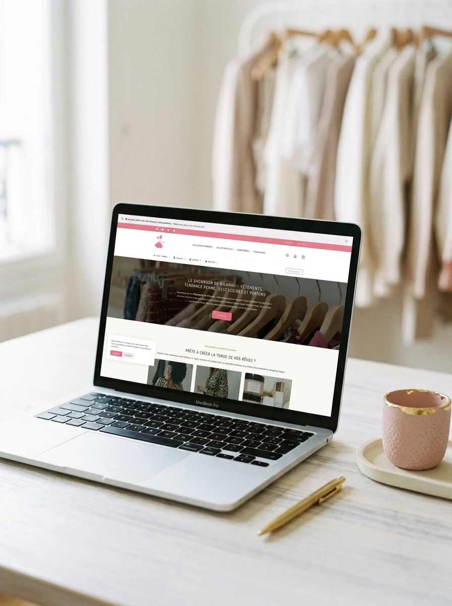 Le Showroom de Milanah — site e-commerce mode créé par M TA COM