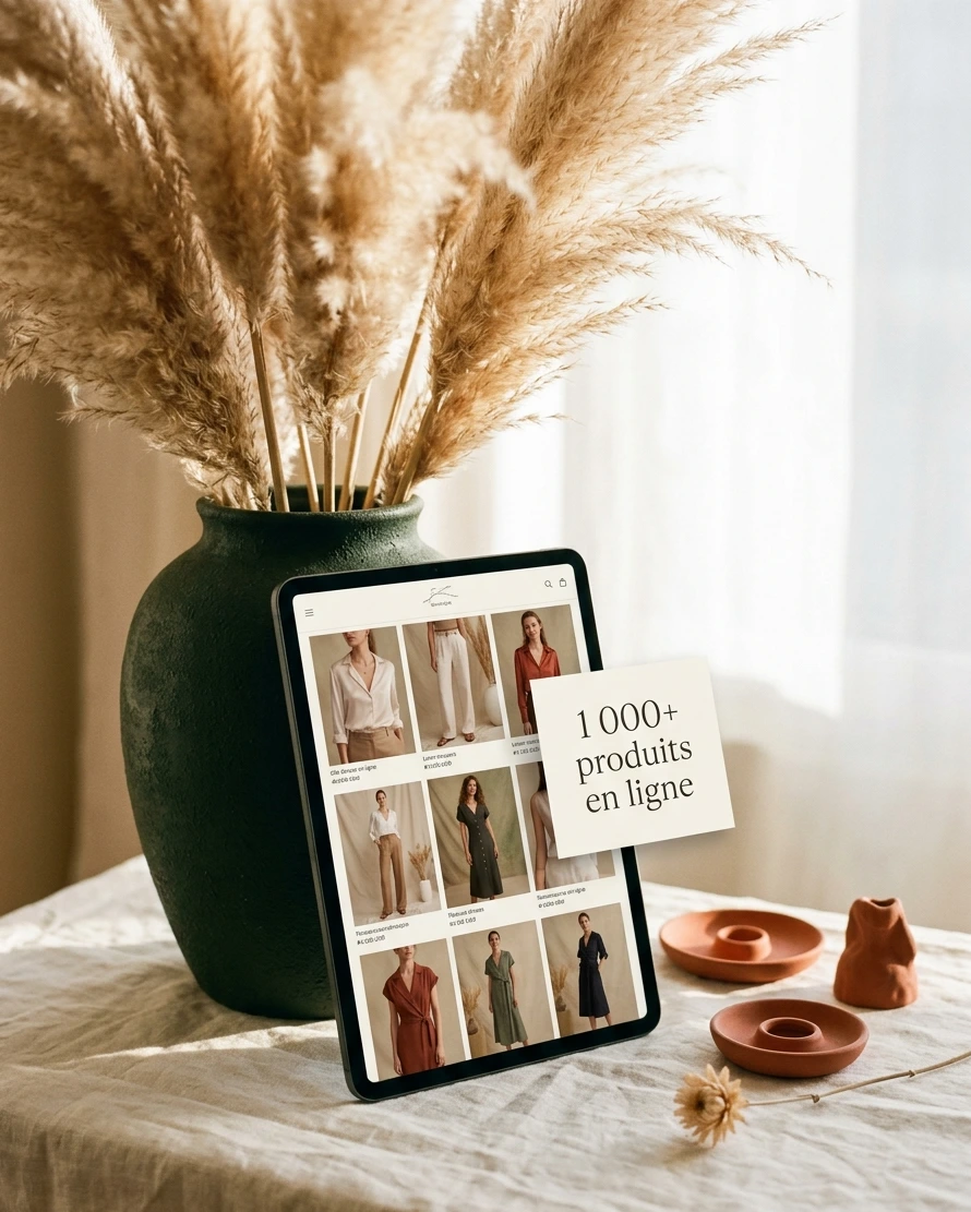 Boost Catalogue — 50 fiches WooCommerce optimisées Boutique Dream By C — 1000 produits WooCommerce optimisés SEO