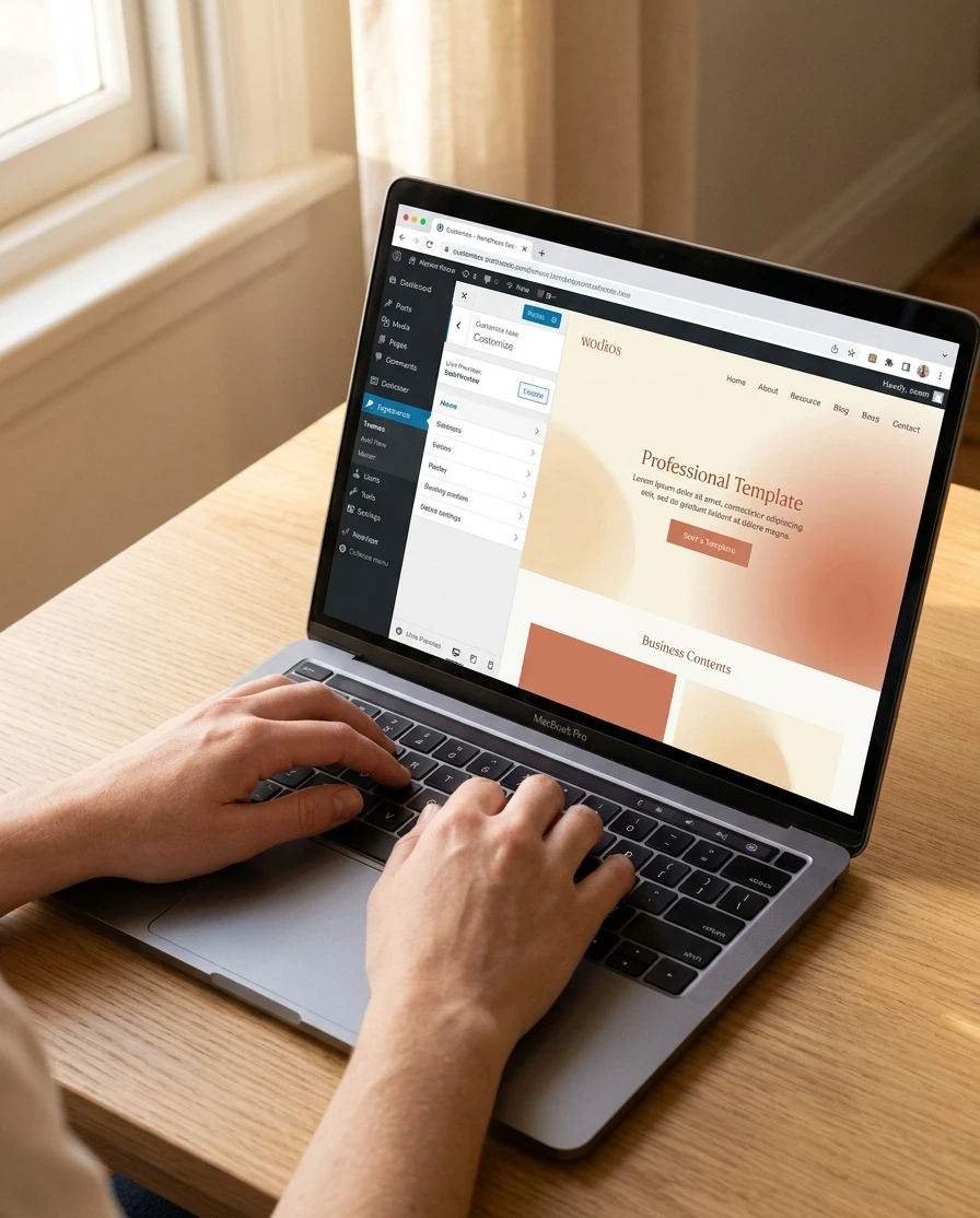 Interface WordPress sur-mesure — M TA COM Normandie