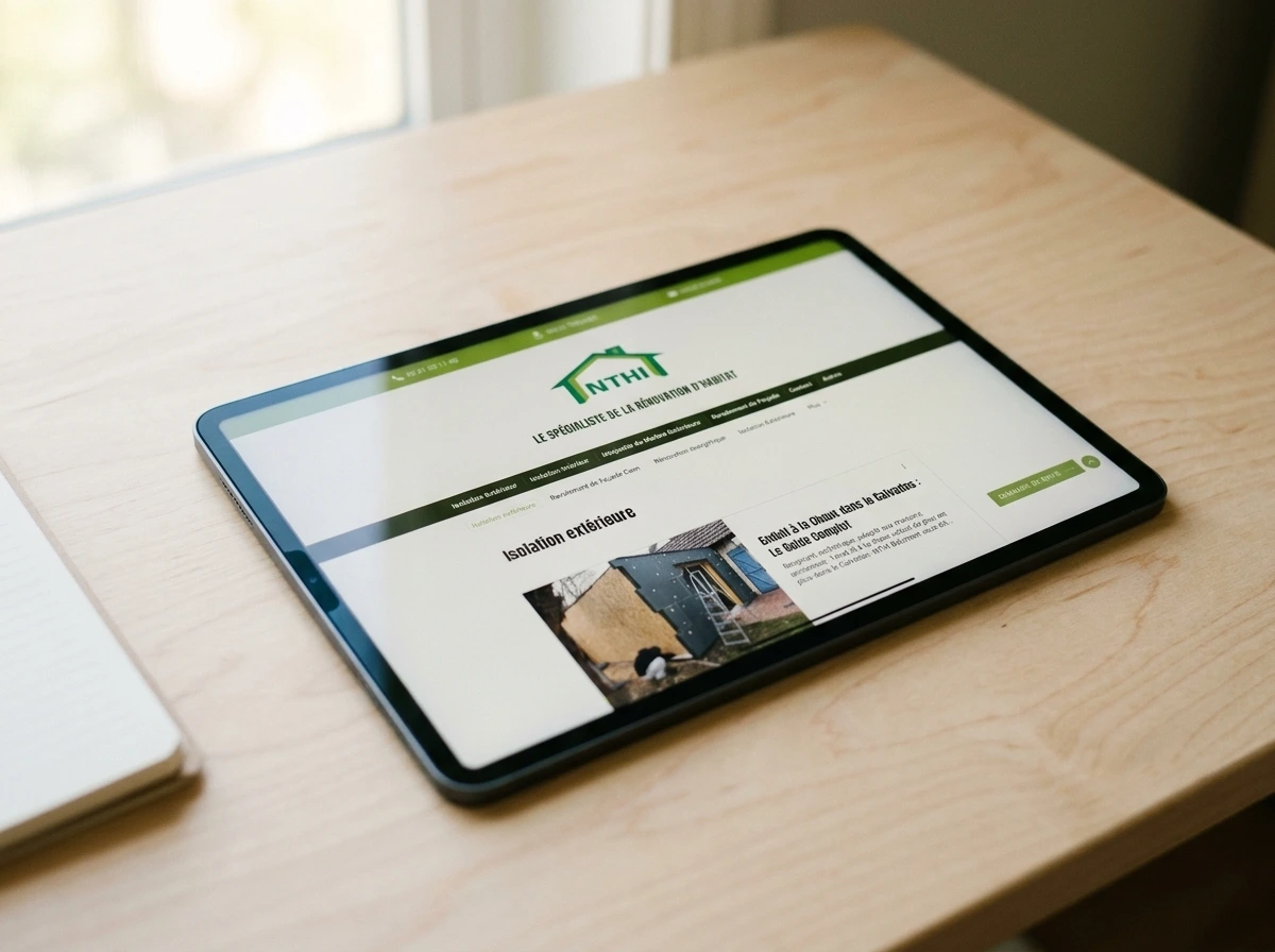 Rédaction articles SEO bâtiment — blog NTHI Bâtiment