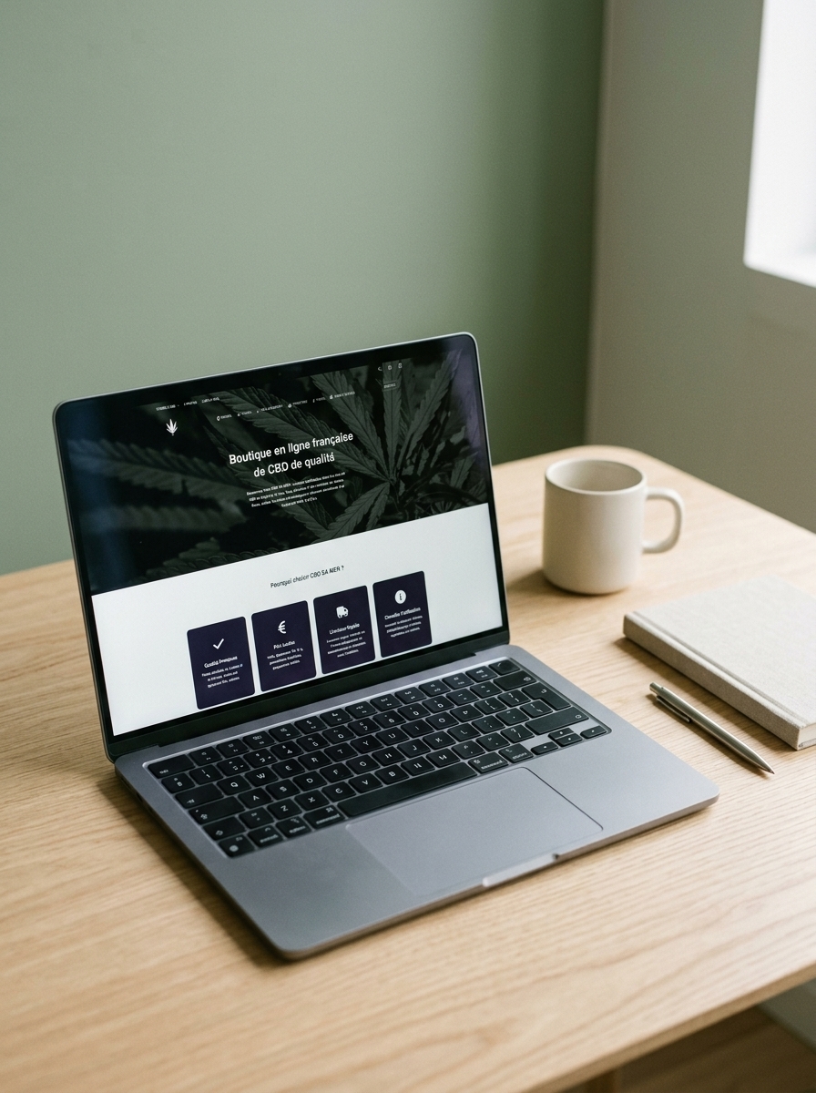 CBD SA MER — site e-commerce CBD créé par M TA COM en Normandie
