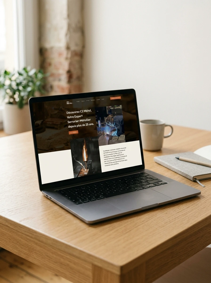 C2 Métal — site internet artisan créé par M TA COM en Normandie