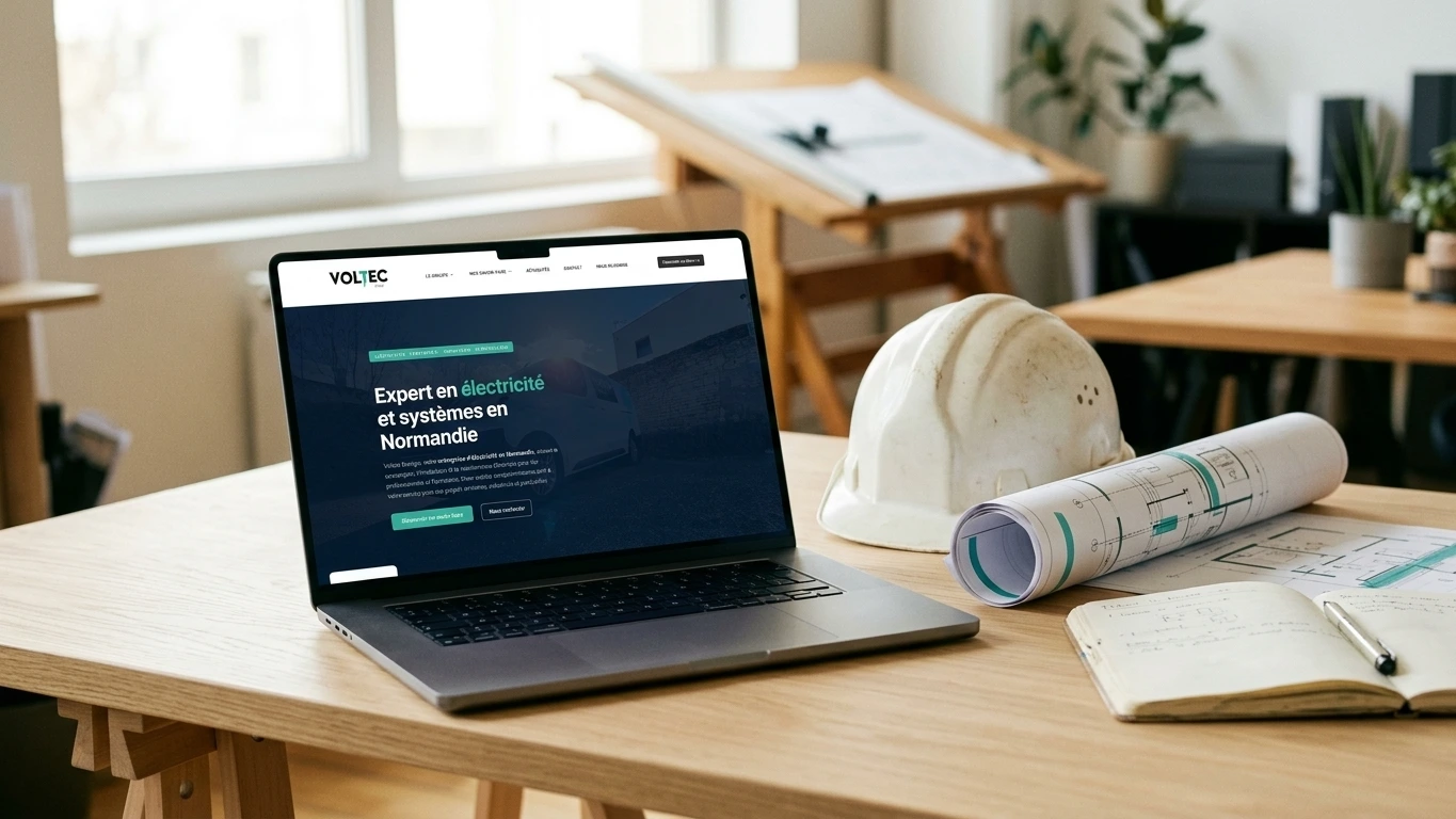 Création site internet électricien — voltec-energie.fr créé par M TA COM